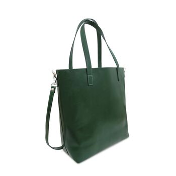 green leather shimmer handbags