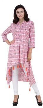 A-line Asymmetric Multicolor Kurti