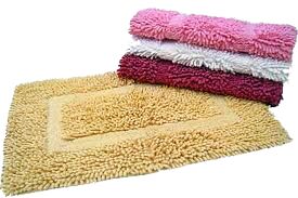 Rectangular Cotton Shaggy Bath mats, for Home, Hotel, Size : Standard