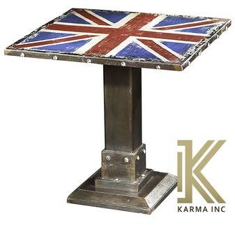 Flag painted bistro table