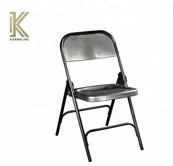 Metal Folding Chair, for Industrial Furniture