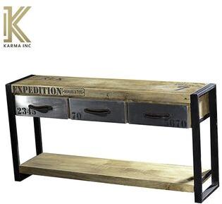 Karma inc Wooden Console Table, for Home, hotel, restaurant