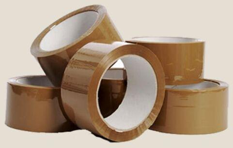 Brown BOPP Tape, for Bag Sealing, Carton Sealing, Design : Plain