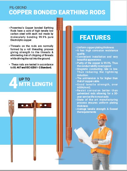 Copper bonded rod