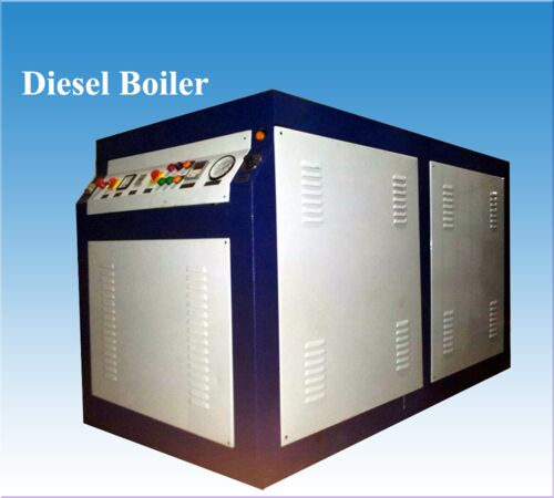 Mild Steel 80 kg Diesel Fired Boiler, Color : Blue