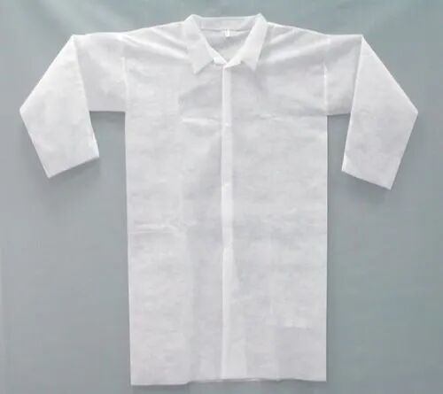 BUYTM White Disposable Lab Coat, for Hotel, Food Industries, Pharmaceuticals, Size : Large