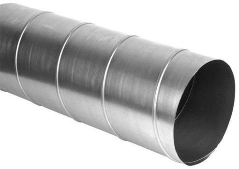 Silver Polished Galvanized Iron GI Plain Round Duct, Feature : Durable, Fine Finished, High Strength