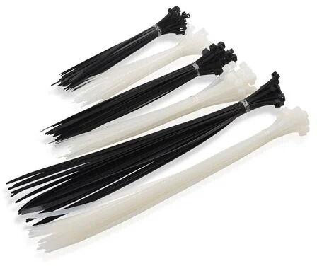 Nylon Flexible Cable Tie, Color : Black White