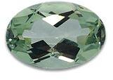 Oval Shaped Green Amethyst Gemstone