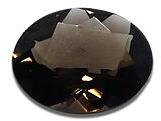 Round Oval Shaped Smoky Quartz Gemstone, for Jewellery, Feature : Attractive, Shiny