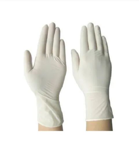 Latex Gloves, Color : White