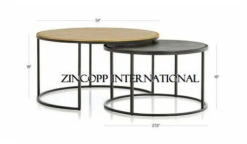 Coffee Table Metal Base And Wood Top