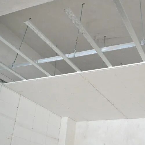 Gypsum false ceiling, Color : White