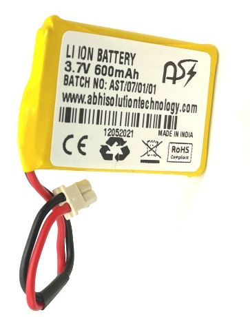 14500 3.7V 600mAH Rechargeable Lithum Battery Li-ion Cell 14500 3.7V 600mAH Rechargeable  Battery at best price in Noida