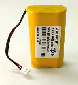 Yellow 7.4V 2000mAh Lithium Ion Battery, for POS Machine, Feature : Long Life, Fast Chargeable