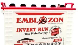 Emblazon Inverter Flat Plate Battery