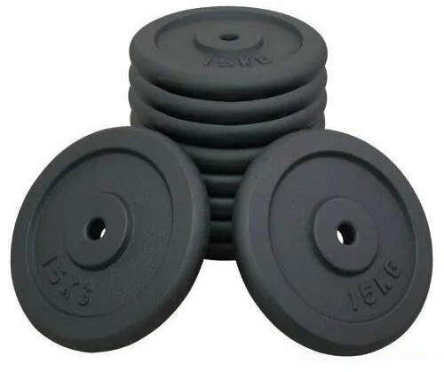 Rubber Weight Plate, Color : Black