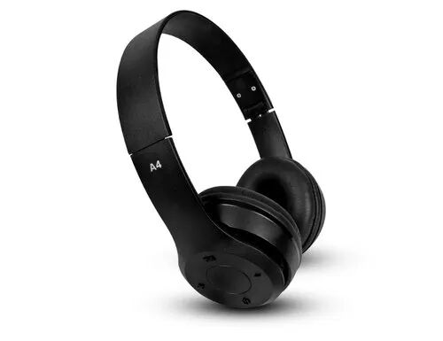 ABS Plastic Wireless Headphone, Color : Black
