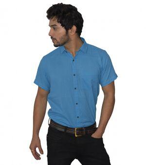 Plain Mens Khadi Casual Shirt, Size : XL