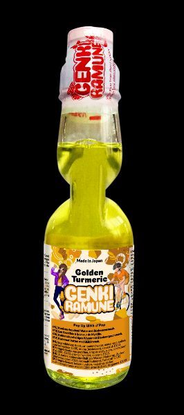 Golden Turmeric Genki (HEALTHY) Ramune Soda