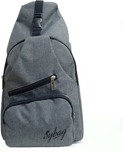 Aiesco Bags Printed Chest Shoulder Sling Backpack, Color : Grey