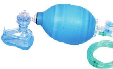 Adult Silicone Resuscitator, Color : Blue, Green