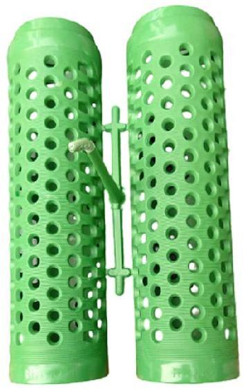 Plastic Perforated Dyeing Tube 230 mm- Fully Polished Green