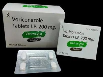 VORIREX Voriconazole Tablet, Packaging Size : 1x4