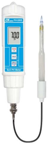 PVC Soil PH Meter, Color : White / Blue