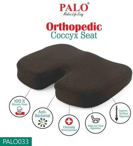 Palo Orthopedic Coccyx Seat, Color : Black