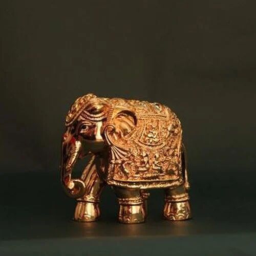 Gold Plating Elephant Statue