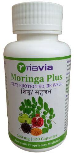 Riavia Moringa Plus Capsules, Packaging Type : Plastic Container