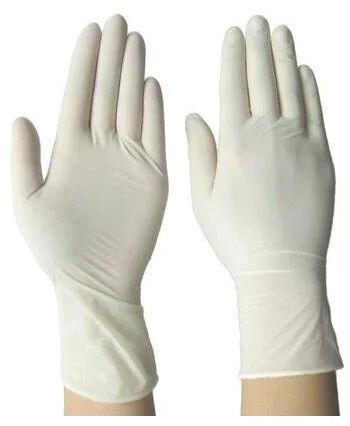 Disposable Latex Examination Gloves, Size : Medium