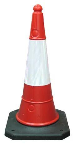 PVC Traffic Road Cone, Color : Red, White