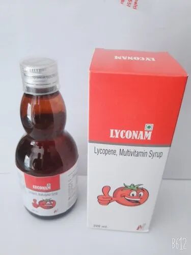 Lycopene Multivitamin Syrup, Packaging Size : 200ml