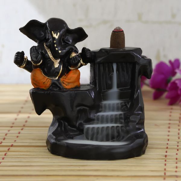 Ganesha Smoke Backflow Cone Incense Holder