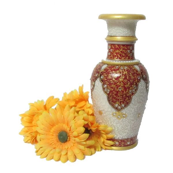 ECraftIndia Marble Flower Vase