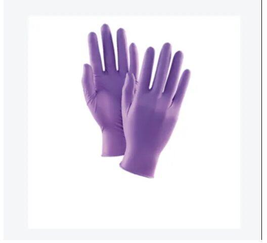 Plain Nitrile Rubber Purple Hand Gloves