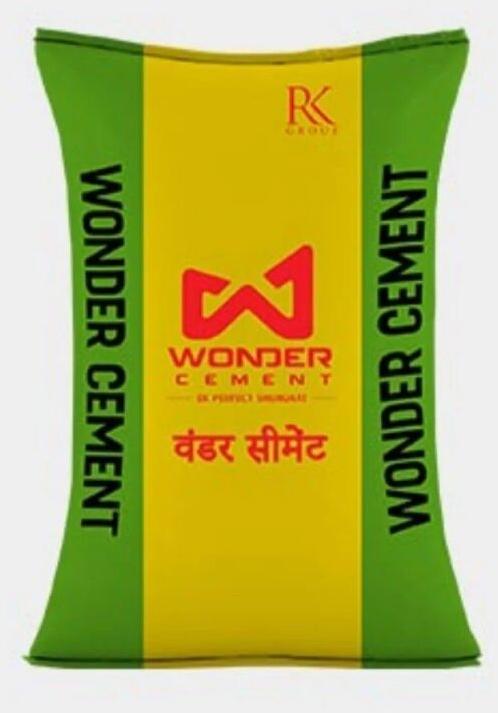 Wonder Cement, for Construction, Packaging Type : PP Sack Bag