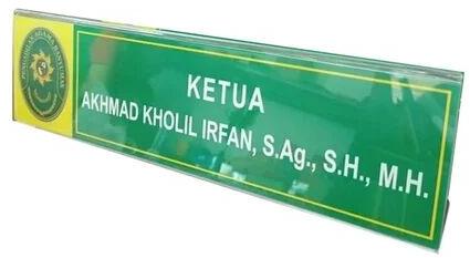 Acrylic Office Name Plate, Shape : Rectangular