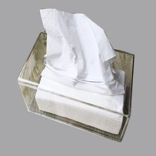 Plain Acrylic Tissue Paper Box, Shape : Square