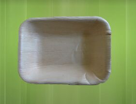 17.5X12.5cm Rectangular Areca Leaf Plate