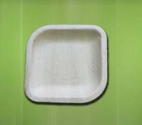 6.25 Inch Square Areca Leaf Plate