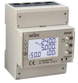 Selec Energy Meter, Voltage : 85 To 285v Ac (l-n), 120 To 494v Ac(l-l), 45 To 65hz (self-powered)