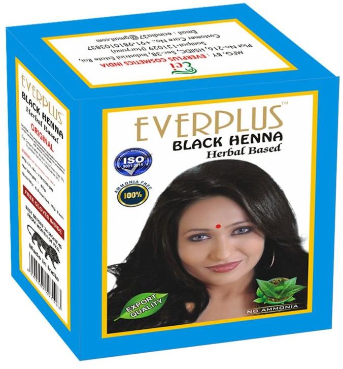 Powder Everplus Henna Herbal Black Mehandi, for Parlour, Personal, Purity : 100%