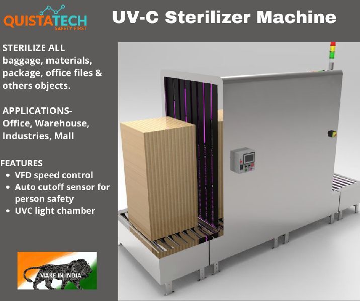 MS Metal Electric 400 Kg UV Disinfection Sterilizer, for All Material