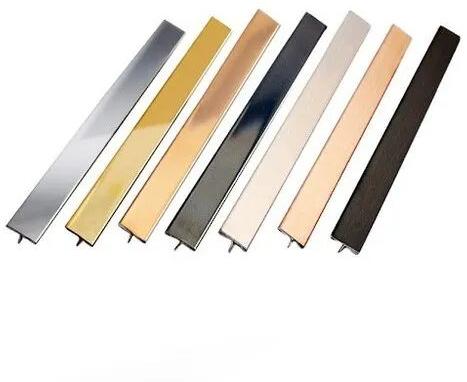 Stainless Steel T Profile, Color : Silver, Platinum, Gold, Rose gold, Black