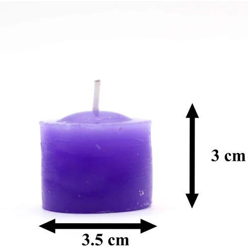 Cylindrical Scented Votive Candle, Color : Purple