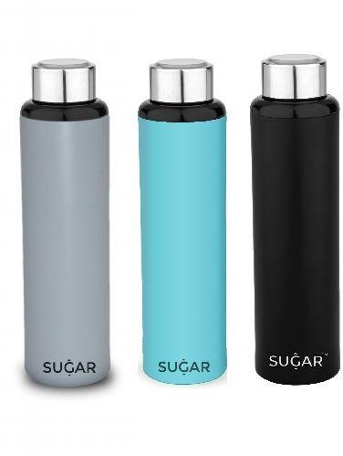 SUGAR Homeware Round Stainless steel bottle, for drinking, fridge, gifting, Feature : Lite Weight