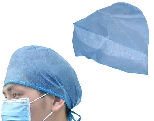 Cotton Surgeon Cap, Color : Blue
